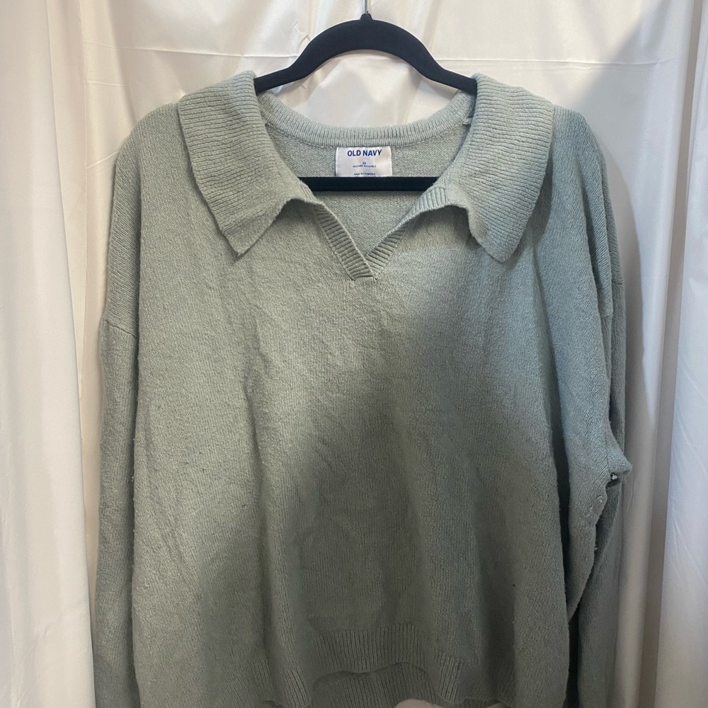 Old Navy Women's Green Sweater Size 2X